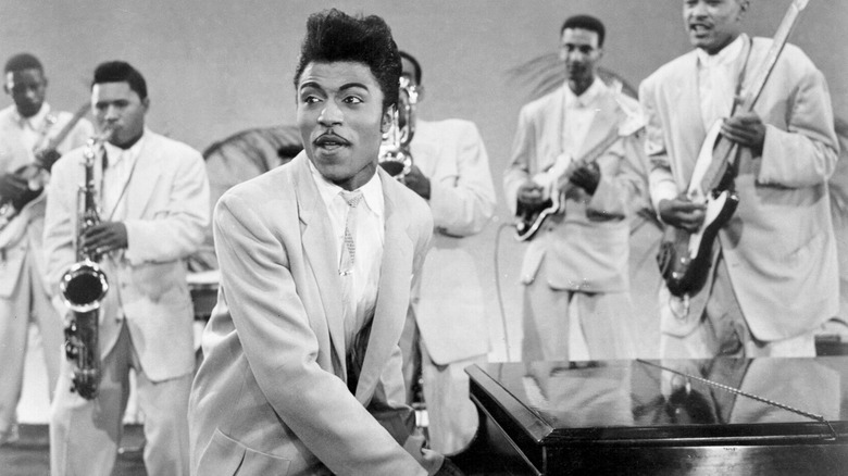 Little Richard performing with band