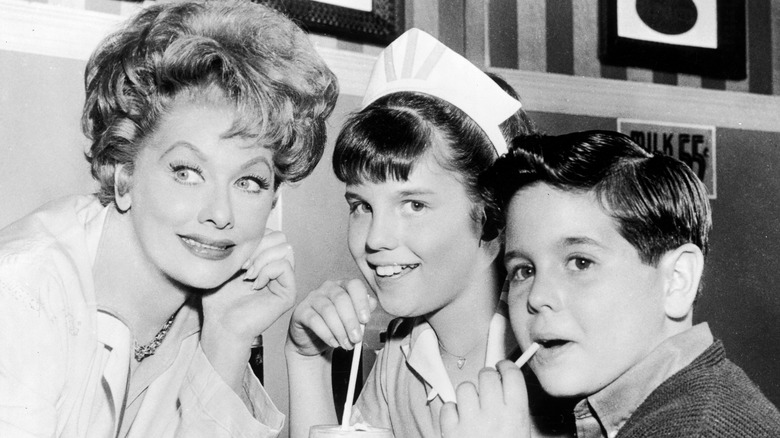 Lucille Ball and children in 1962