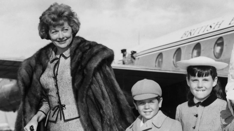 Lucille Ball and children in 1959