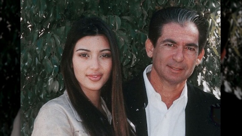 Kim Kardashian with Robert Kardashian