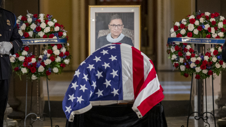 ginsburg lies in capitol