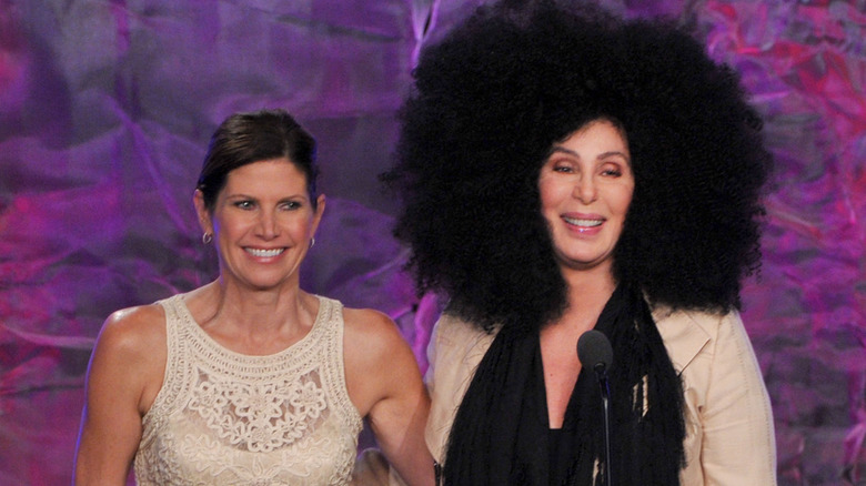 Mary Bono and Cher