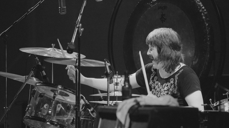 John Bonham playing drums