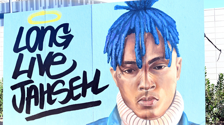 A billboard in tribute to XXXTentacion