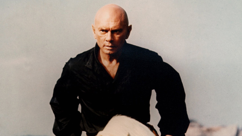 Yul Brynner on horseback