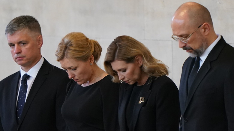 Olena Zelensky at Queen Elizabeth II's lying-in-state