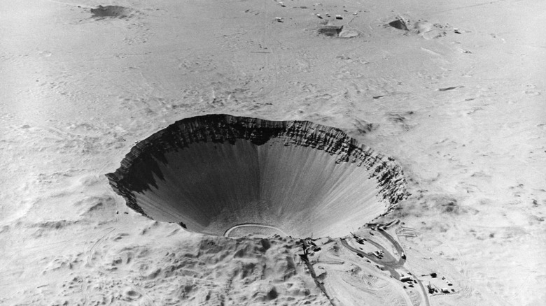 Hydrogen bomb crater