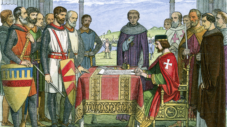 King John signing Magna Carta