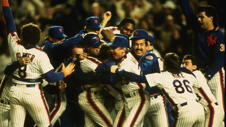 Mets celebrate World Series victory 1986