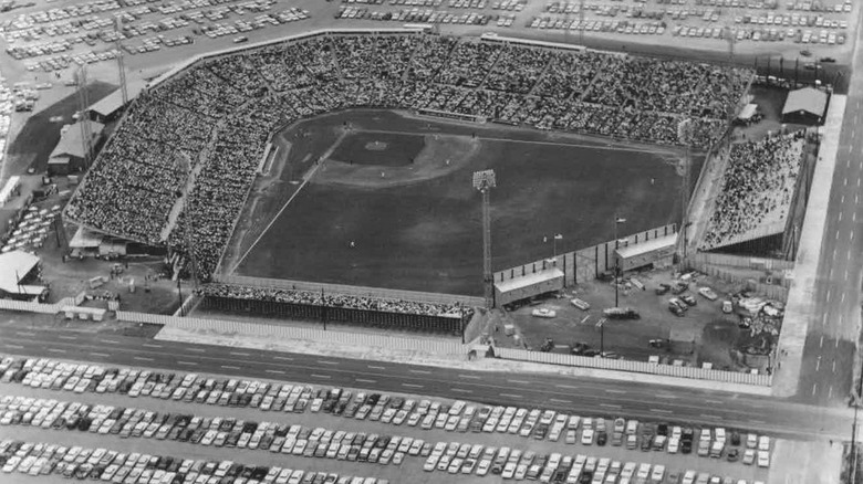 Aerial view of Colt Stadium