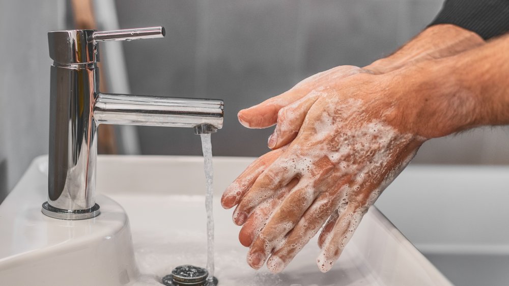 Washing hands
