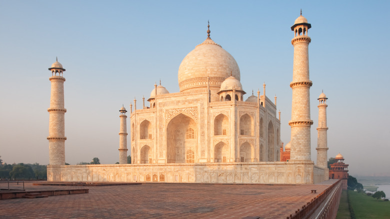 Taj Mahal at sunset