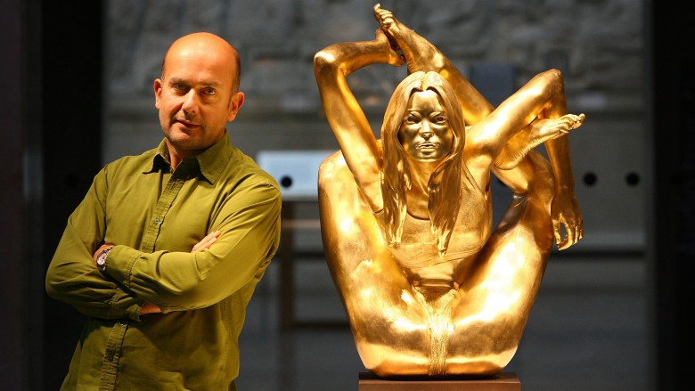 kate moss demon statue