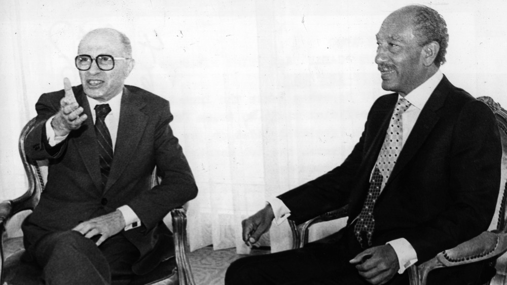 Menachem Begin and Anwar el-Sadit