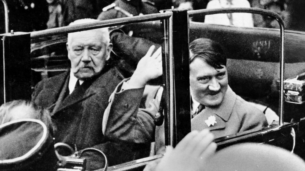 Paul von Hindenburg and Adolph HItler