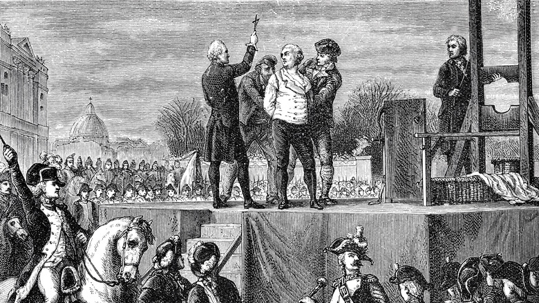 Man beheaded guillotine French Revolution