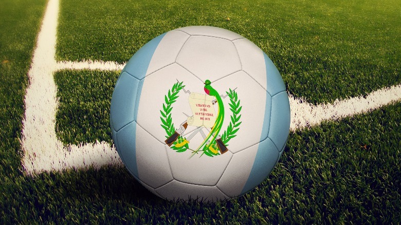 Soccer ball with Guatemalan flag