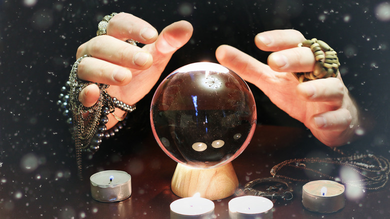 fortune teller with a crystal ball