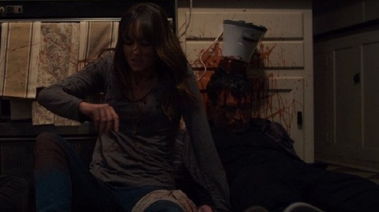 Sharni Vinson and Nicholas Tucci in You're Next