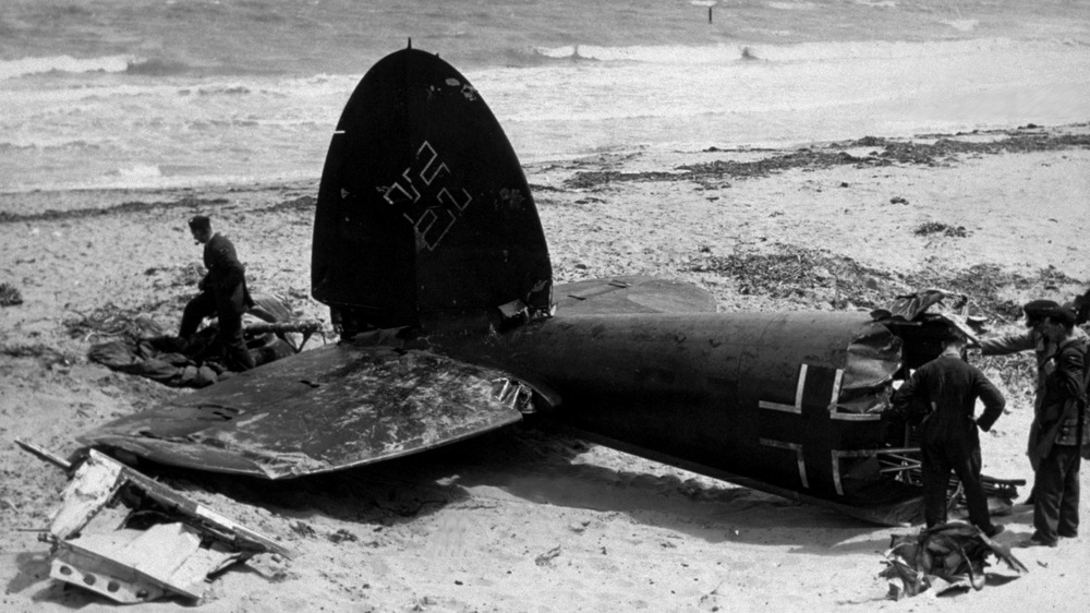 German plane wreckage