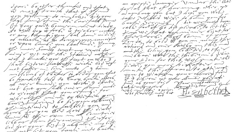 Letter Mary Stuart to James VI