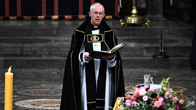 Archbishop at the queen's funeral