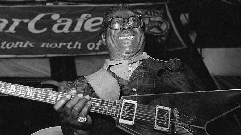 Albert King onstage in the 1980s