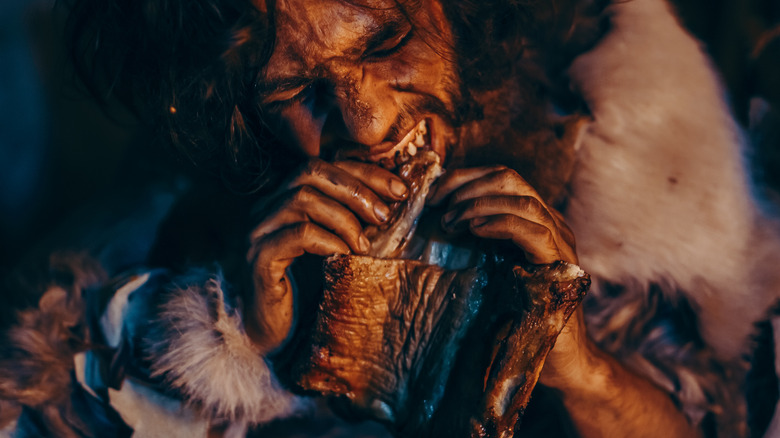 Neanderthal eating