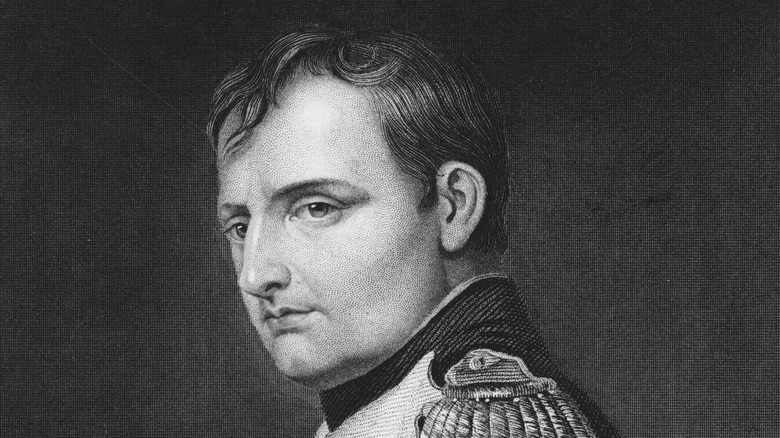 Napoleon Bonaparte portrait looking to side