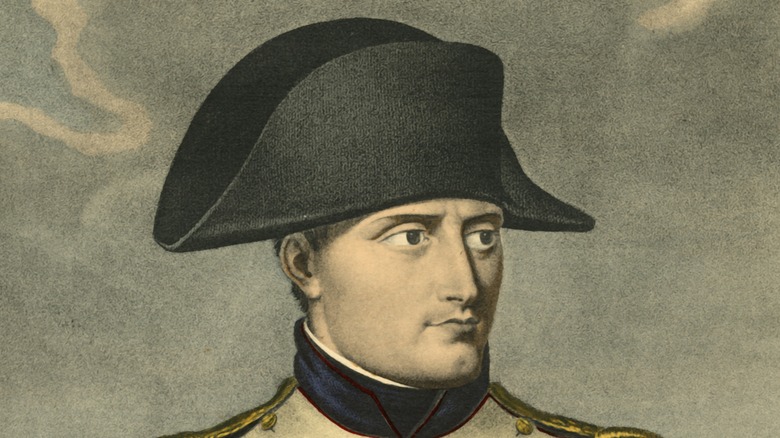 Napoleon Bonaparte portrait black hat