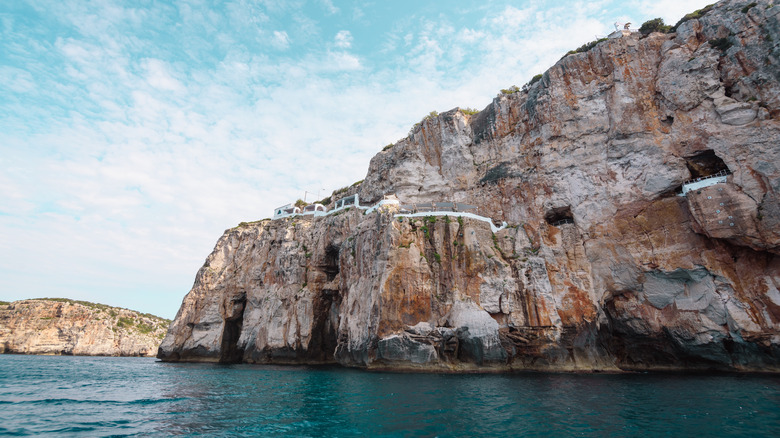 sea caves on island of Menorca, Spain