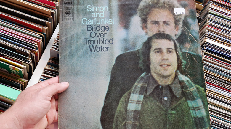 Simon and Garfunkel record in record store