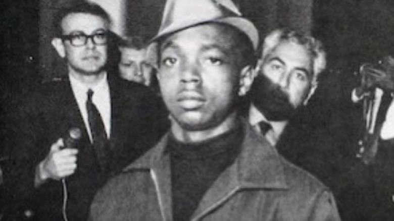 Bobby Hutton staring at camera