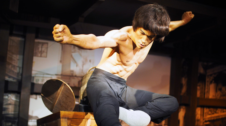 Wax figure of Bruce Lee