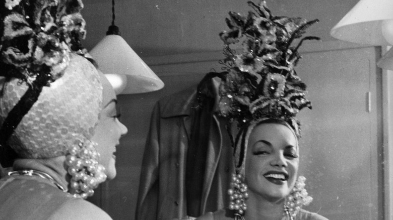 carmen miranda in a mirror