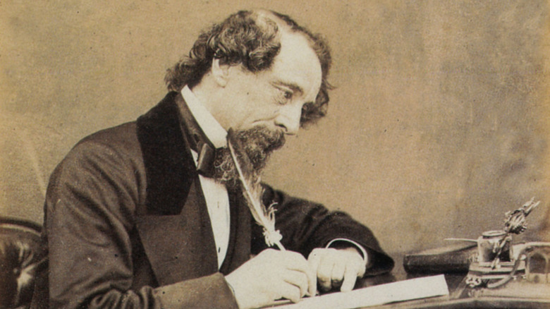 Charles Dickens writing