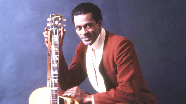 Chuck Berry and his guitar