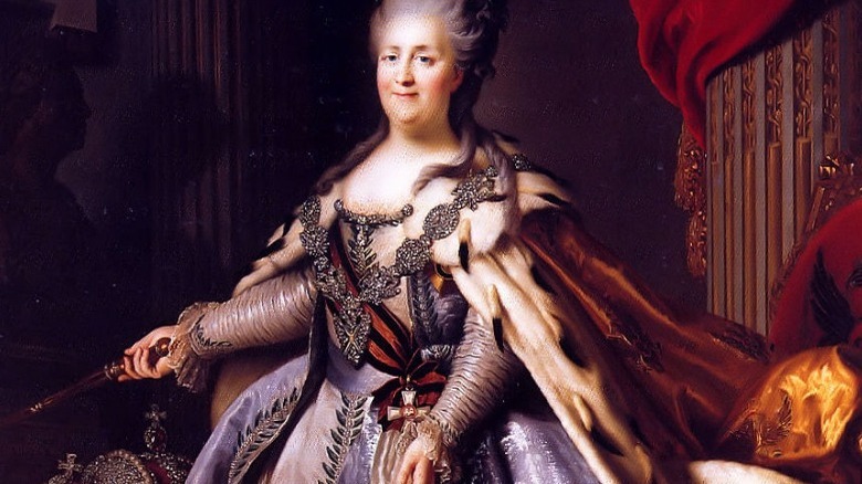 catherine the great wearing purple