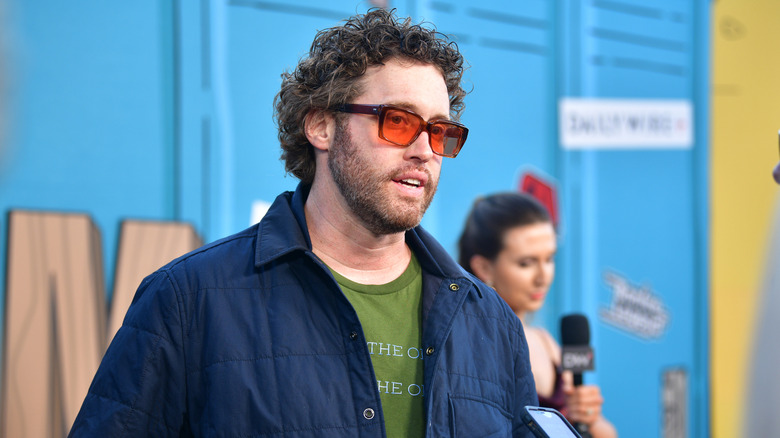 TJ Miller speaking during interview