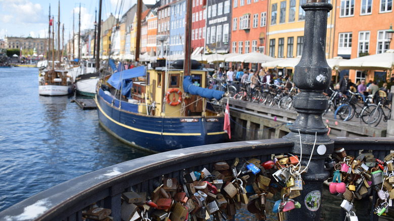 Love locks in Copenhagen