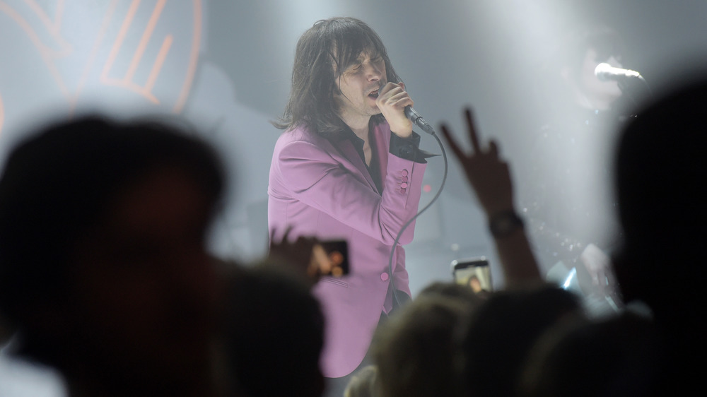 Bobby Gillespie of Primal Scream performs at Nine Elms in 2019