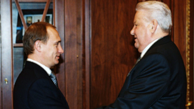 Boris Yeltsin and Vladimir Putin