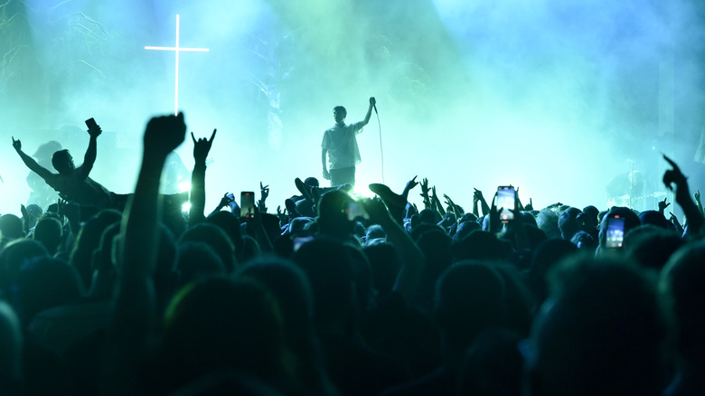 Knocked Loose performing on stage