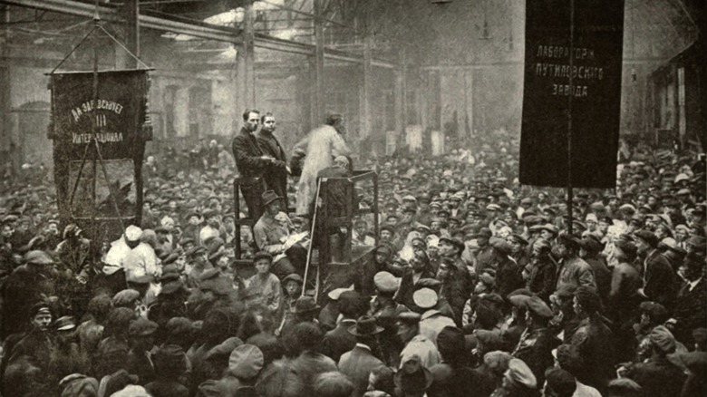 Petrograd factory strike