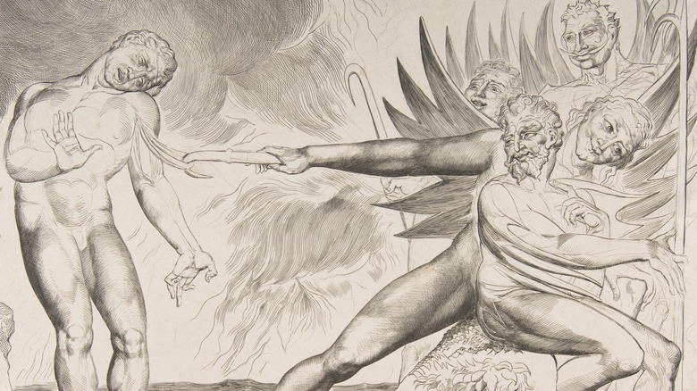 drawing of Dante's Inferno