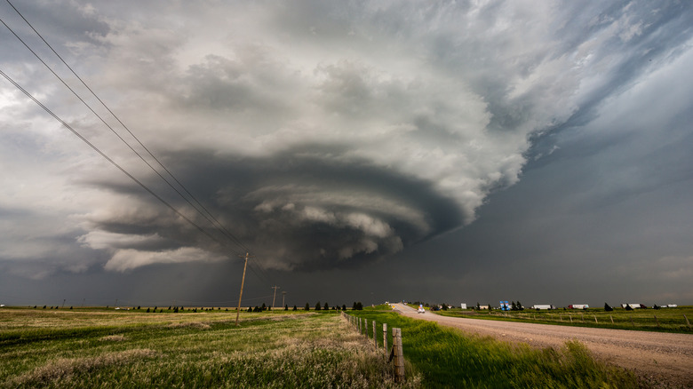 Supercell over Nebraska plains