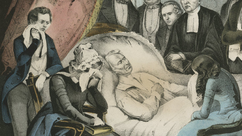 death of zachary taylor illustration