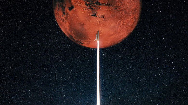 Rocket headed to Mars