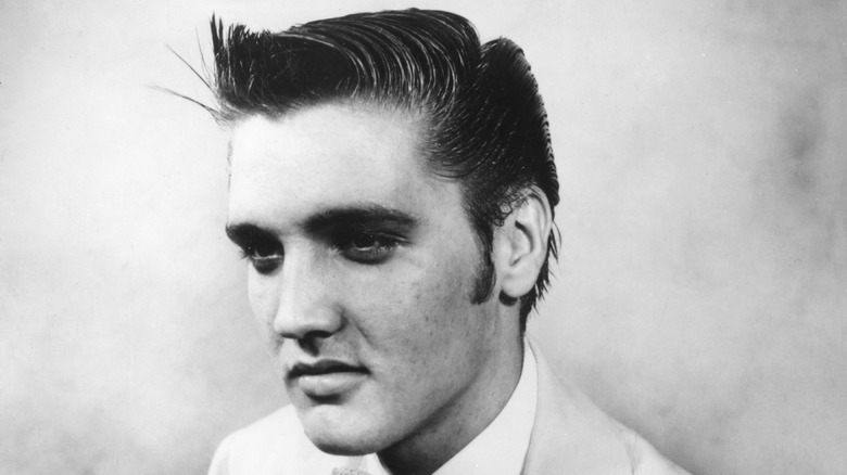 Sullen teenaged Elvis Presley