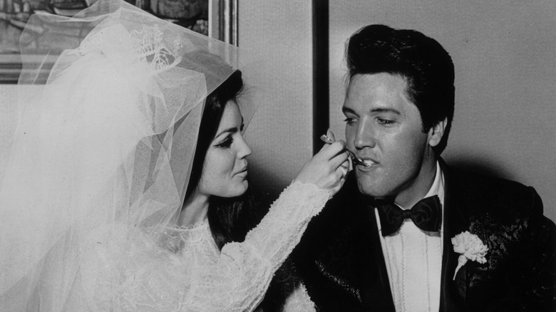 Elvis and Priscilla Presley's wedding day